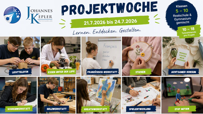 Projektwoche an der JKP: Lernen einmal anders