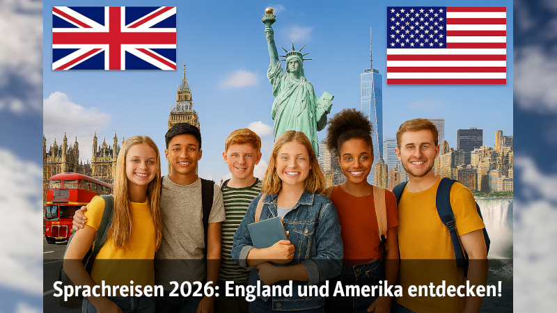 Sprachreisen 2026 – England und Amerika entdecken!